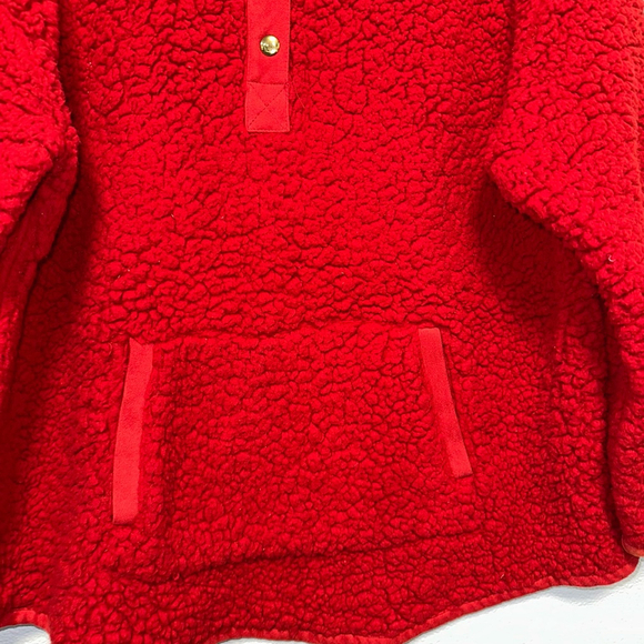 Ruby Rd. Road Women’s Pullover Fleece Sweatshirt Size L Red 100% Polyester - Picture 9 of 11